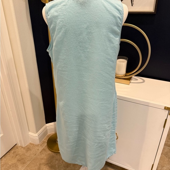 Croft & Barrow Sleeveless Light Blue Linen dress Size small - Picture 2 of 5